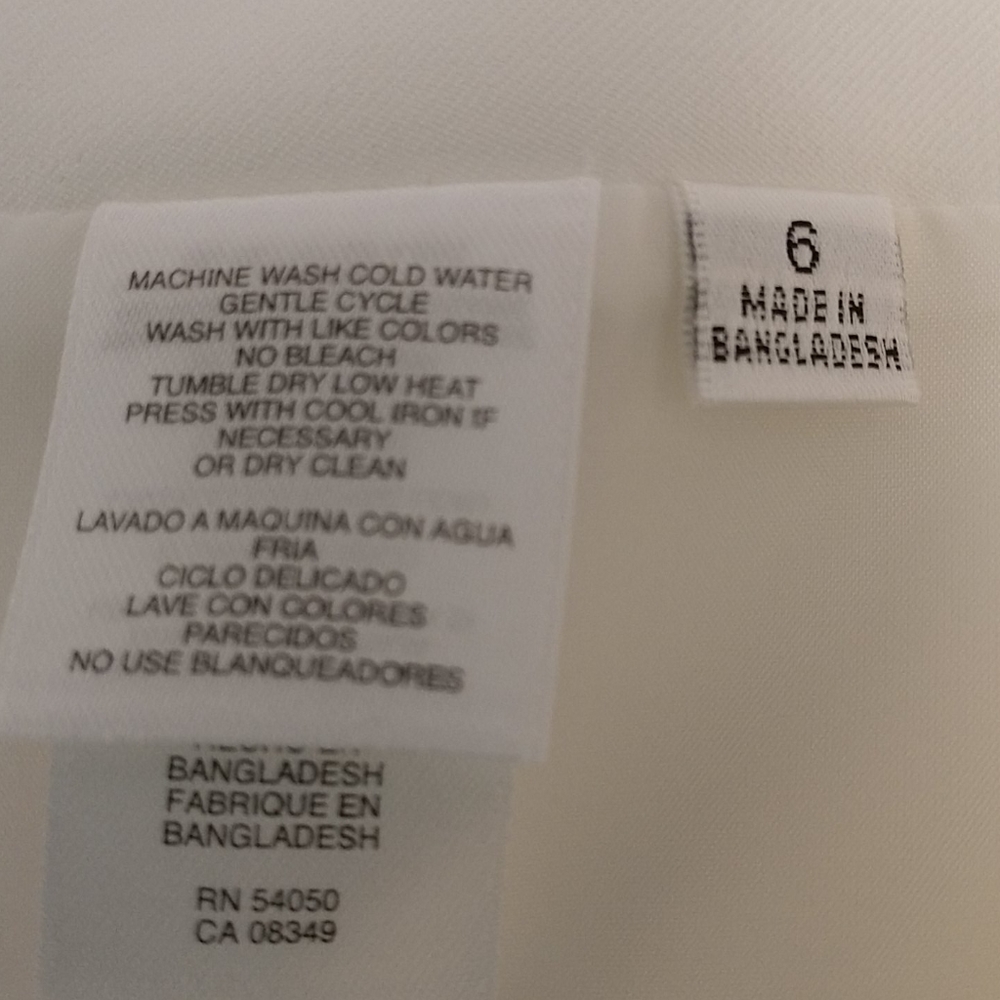 New Jones Studio Ivory Straight Skirt sz 6 - Picture 6 of 8